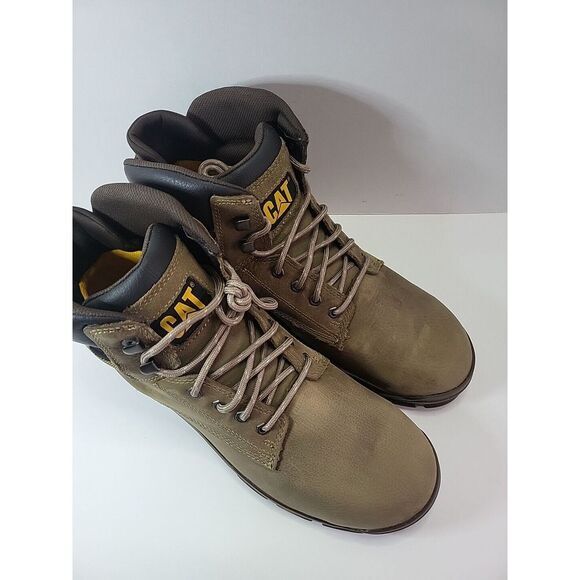 CAT Caterpillar P91268 Men\'s Sz‎ 14 Mobilize Alloy Toe Fossil Leather Work Boots main image 12